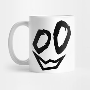 scary face sticker halloween horror Mug